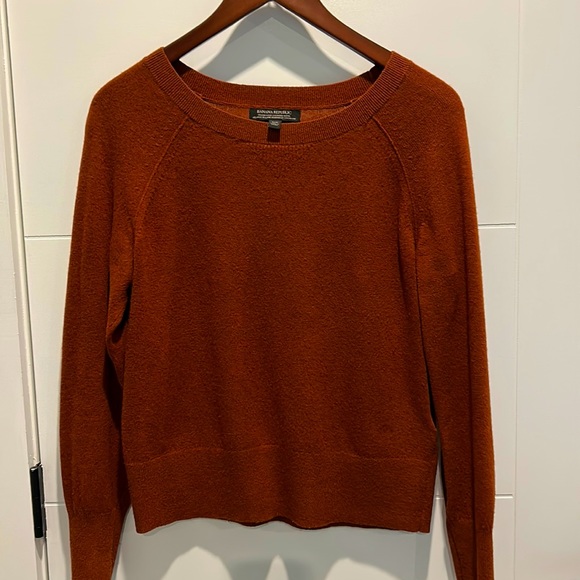 Banana Republic Cashmere-Wool Cropped Sweater - Picture 2 of 3